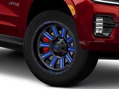 Fuel Wheels Hardline Gloss Black with Blue Tinted Clear 6-Lug Wheel; 20x9; 20mm Offset (21-25 Yukon)