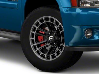 Fuel Wheels Heater Matte Black Double Dark Tint Machined 6-Lug Wheel; 20x9; 1mm Offset (21-25 Yukon)