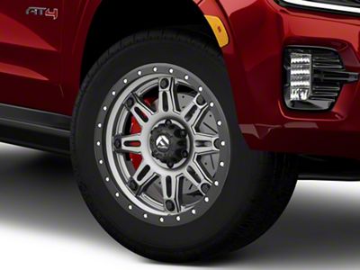 Fuel Wheels Hostage III Anthracite with Black Ring 6-Lug Wheel; 20x9; 1mm Offset (21-26 Yukon)