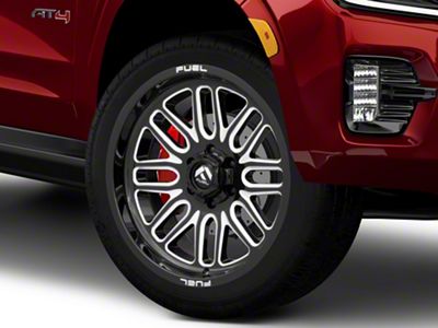 Fuel Wheels Ignite Gloss Black Milled 6-Lug Wheel; 22x10; -18mm Offset (21-26 Yukon)