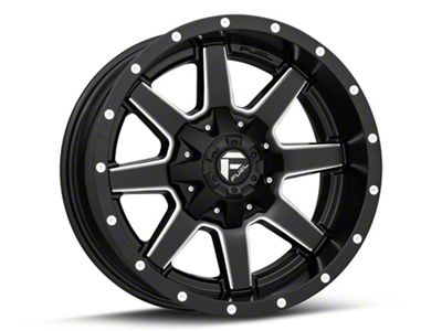 Fuel Wheels Maverick Matte Black Milled 6-Lug Wheel; 18x12; -44mm Offset (21-24 Yukon)