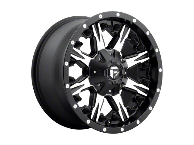 Fuel Wheels Nutz Matte Black Machined 6-Lug Wheel; 18x9; 20mm Offset (21-24 Yukon)