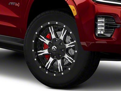 Fuel Wheels NUTZ Matte Black Machined 6-Lug Wheel; 20x10; -12mm Offset (21-26 Yukon)