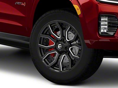 Fuel Wheels Rage Gloss Black Milled 6-Lug Wheel; 20x9; 1mm Offset (21-26 Yukon)