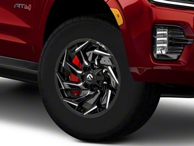 Fuel Wheels Reaction Gloss Black Milled 6-Lug Wheel; 18x9; 1mm Offset (21-24 Yukon)