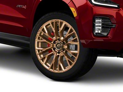 Fuel Wheels Rebar Platinum Bronze Milled 6-Lug Wheel; 22x12; -44mm Offset (21-25 Yukon)