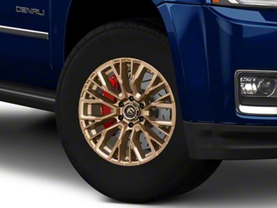 Fuel Wheels Rebar Platinum Bronze Milled 6-Lug Wheel; 17x9; 1mm Offset (15-20 Yukon)