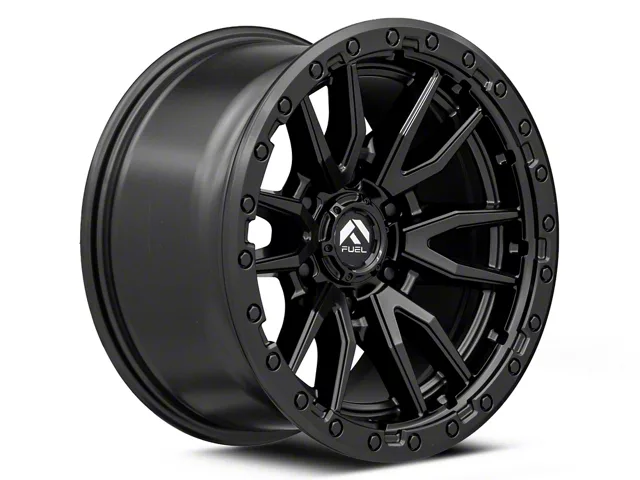 Fuel Wheels Rebel Matte Black 6-Lug Wheel; 17x9; 1mm Offset (21-24 Yukon)