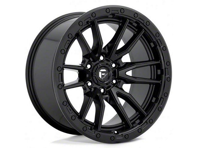 Fuel Wheels Rebel Textured Black 6-Lug Wheel; 18x9; 1mm Offset (21-24 Yukon)