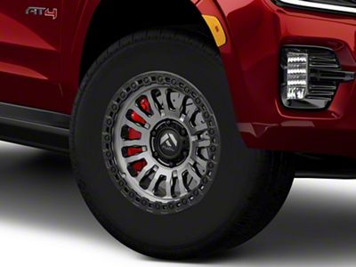 Fuel Wheels Rincon Matte Gunmetal with Matte Black Lip 6-Lug Wheel; 18x9; 1mm Offset (21-25 Yukon)