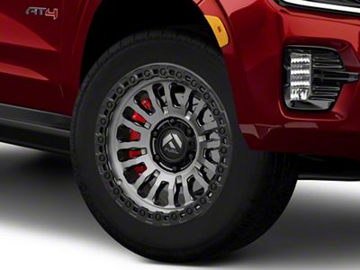 Fuel Wheels Rincon Matte Gunmetal with Matte Black Lip 6-Lug Wheel; 20x10; -18mm Offset (21-25 Yukon)