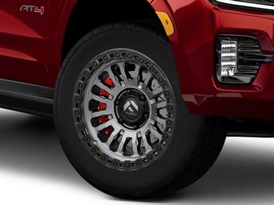 Fuel Wheels Rincon Matte Gunmetal with Matte Black Lip 6-Lug Wheel; 20x9; 20mm Offset (21-26 Yukon)