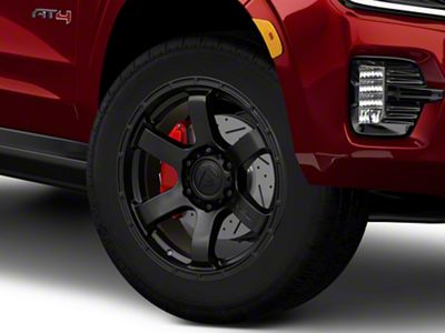 Fuel Wheels Rush Satin Black 6-Lug Wheel; 20x9; 1mm Offset (21-25 Yukon)