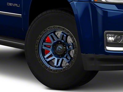 Fuel Wheels Syndicate Dark Blue with Black Ring 6-Lug Wheel; 17x9; 1mm Offset (15-20 Yukon)