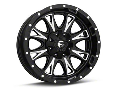 Fuel Wheels Throttle Matte Black Milled 6-Lug Wheel; 20x10; -12mm Offset (21-25 Yukon)
