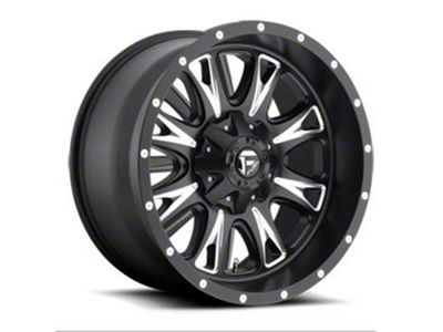 Fuel Wheels Throttle Matte Black Milled 6-Lug Wheel; 22x14; -76mm Offset (21-25 Yukon)