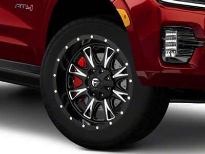 Fuel Wheels Throttle Matte Black Milled 6-Lug Wheel; 20x9; 20mm Offset (21-26 Yukon)