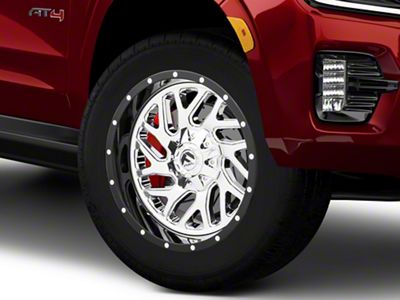 Fuel Wheels Triton Chrome with Gloss Black Lip 6-Lug Wheel; 20x12; -44mm Offset (21-25 Yukon)