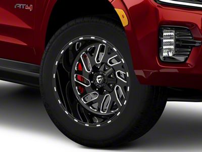 Fuel Wheels Triton Gloss Black Milled 6-Lug Wheel; 20x12; -44mm Offset (21-25 Yukon)
