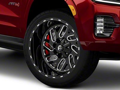 Fuel Wheels Triton Gloss Black Milled 6-Lug Wheel; 22x12; -43mm Offset (21-25 Yukon)