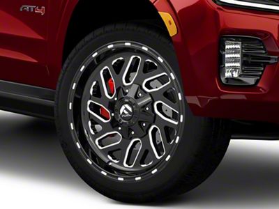 Fuel Wheels Triton Gloss Black Milled 6-Lug Wheel; 26x12; -44mm Offset (21-26 Yukon)