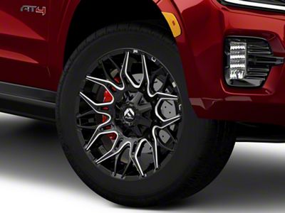 Fuel Wheels Twitch Gloss Black Milled 6-Lug Wheel; 20x10; -18mm Offset (21-25 Yukon)
