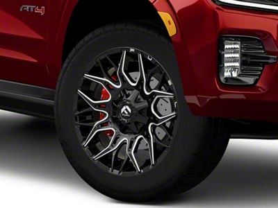 Fuel Wheels Twitch Gloss Black Milled 6-Lug Wheel; 20x9; 1mm Offset (21-25 Yukon)
