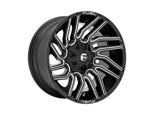 Fuel Wheels Typhoon Gloss Black Milled 6-Lug Wheel; 20x9; 1mm Offset (21-24 Yukon)