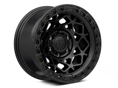 Fuel Wheels Unit Matte Black with Matte Black Ring 6-Lug Wheel; 17x9; -12mm Offset (21-25 Yukon)