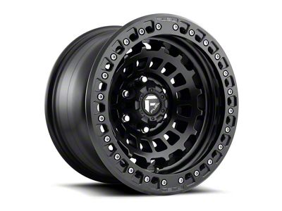 Fuel Wheels Zephyr Beadlock Matte Black 6-Lug Wheel; 17x9; -15mm Offset (21-25 Yukon)