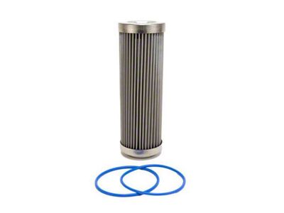 Fuelab PRO Series Extreme Flow Stainless Steel Element In-Line Fuel Filter; 40 Micron (Universal; Some Adaptation May Be Required)