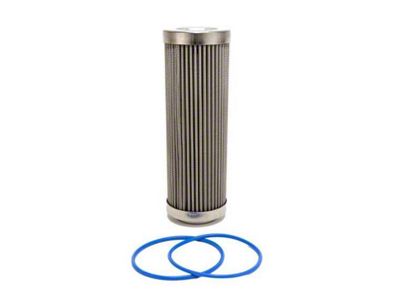Fuelab PRO Series Extreme Flow Stainless Steel Element In-Line Fuel Filter; 100 Micron (Universal; Some Adaptation May Be Required)