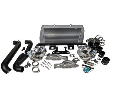 Full Race Formline Complete Turbocharger Power Pack with Raw Intercooler and Silver Ceramic Exhaust Manifolds (13-14 3.5L EcoBoost F-150)