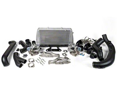 Full Race Formline Complete Turbocharger Power Pack with Raw Intercooler and Black Ceramic Exhaust Manifolds (15-16 3.5L EcoBoost F-150)