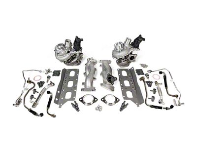 Full Race Garrett Formline Stage 2 Turbo Kit; Black Ceramic (17-20 3.5L EcoBoost F-150)