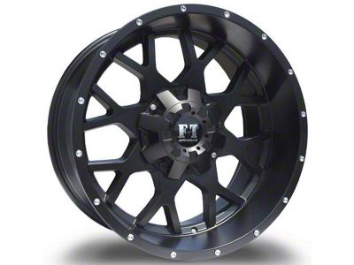 Full Throttle Off Road FT0151 Gloss Black 5-Lug Wheel; 17x9; -12mm Offset (02-08 RAM 1500, Excluding Mega Cab)