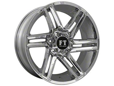 Full Throttle Off Road FT7 Chrome 5-Lug Wheel; 20x9; 0mm Offset (02-08 RAM 1500, Excluding Mega Cab)