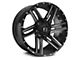 Full Throttle Off Road FT7 Gloss Black Machined 5-Lug Wheel; 20x9; 0mm Offset (02-08 RAM 1500, Excluding Mega Cab)