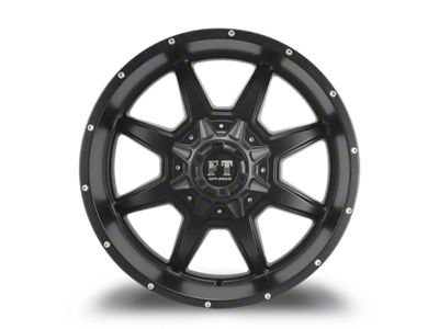 Full Throttle Off Road FT2 Satin Black 8-Lug Wheel; 20x10; -24mm Offset (08-10 F-350 Super Duty SRW)