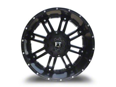 Full Throttle Off Road FT8033 Satin Black 8-Lug Wheel; 20x10; -24mm Offset (99-07 F-350 Super Duty SRW)