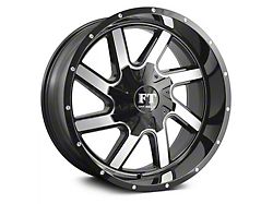 Full Throttle Off Road FT1 Gloss Black Machined 6-Lug Wheel; 20x10; -24mm Offset (23-24 Canyon)