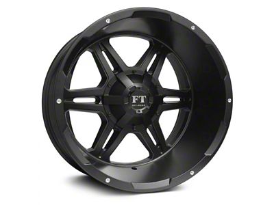 Full Throttle Off Road FT3 Satin Black 6-Lug Wheel; 20x12; -44mm Offset (23-25 Colorado)