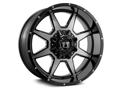 Full Throttle Off Road FT2 Gloss Black Machined 6-Lug Wheel; 18x9; 0mm Offset (21-25 F-150)