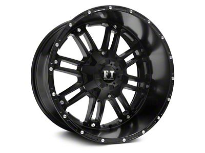 Full Throttle Off Road FT8033 Satin Black 8-Lug Wheel; 20x10; -24mm Offset (23-25 F-350 Super Duty SRW)