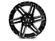 Full Throttle Off Road FT7 Gloss Black Machined 5-Lug Wheel; 18x9; 0mm Offset (09-18 RAM 1500)