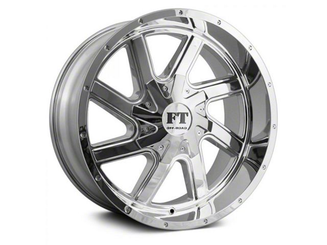 Full Throttle Off Road FT1 Chrome 5-Lug Wheel; 20x10; -24mm Offset (02-08 RAM 1500, Excluding Mega Cab)