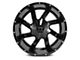 Full Throttle Off Road FT1 Gloss Black Milled 6-Lug Wheel; 18x9; 0mm Offset (14-18 Silverado 1500)