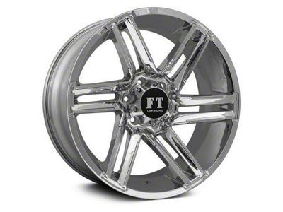 Full Throttle Off Road FT7 Chrome 6-Lug Wheel; 18x9; 0mm Offset (14-18 Silverado 1500)