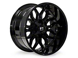 Full Throttle Off Road FT9 Gloss Black 6-Lug Wheel; 20x12; -44mm Offset (15-20 Tahoe)