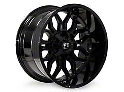 Full Throttle Off Road FT9 Gloss Black 6-Lug Wheel; 20x12; -44mm Offset (21-24 Tahoe)